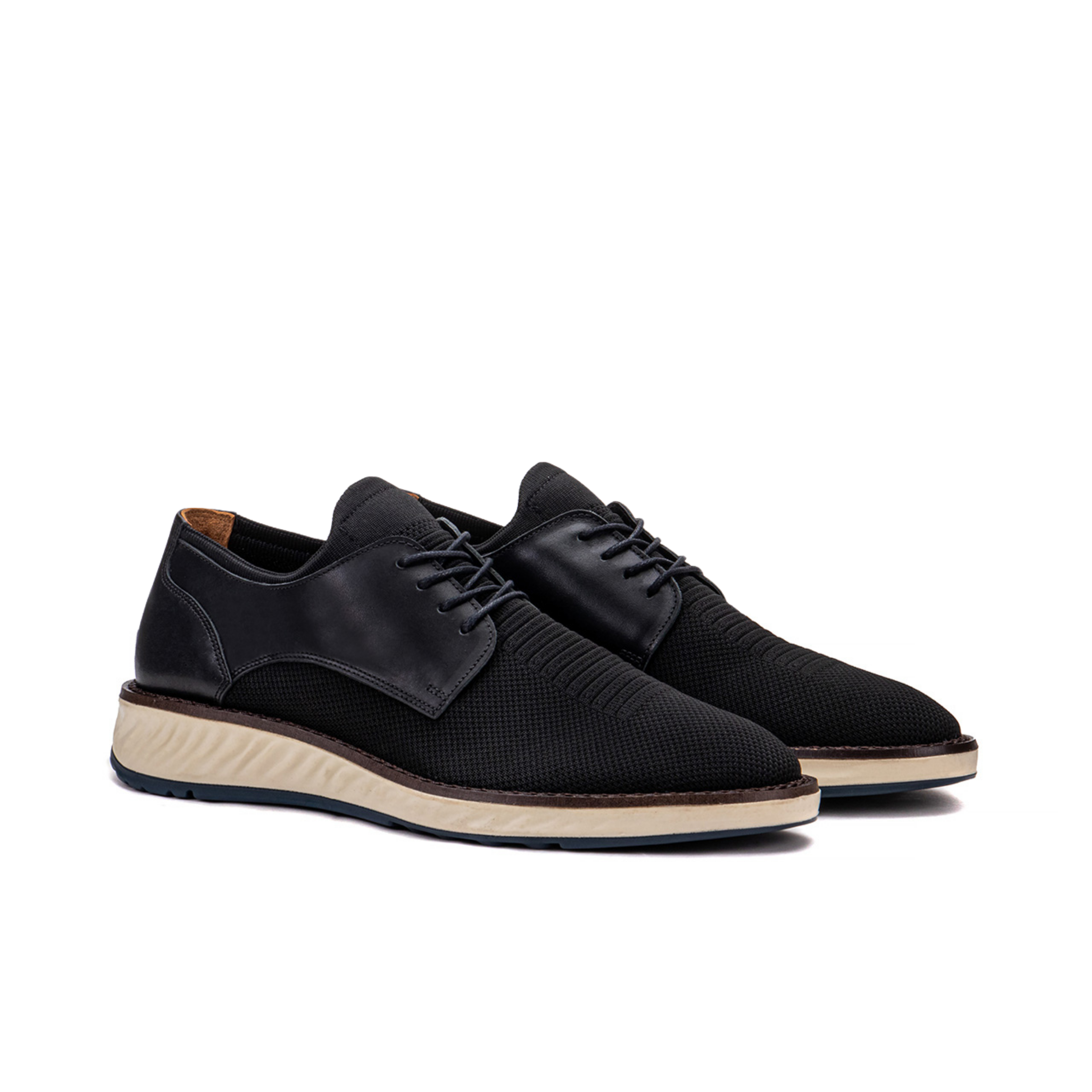 Artelio Fusion black knit casual shoe with a breathable upper and comfort sole