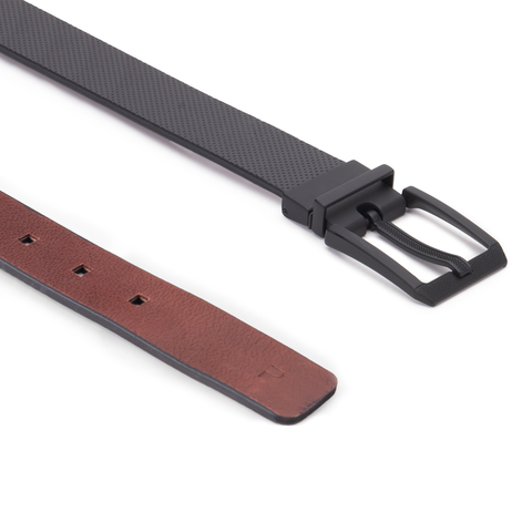Metamorphosis Belt Perforated Black & Brown (Reversible)