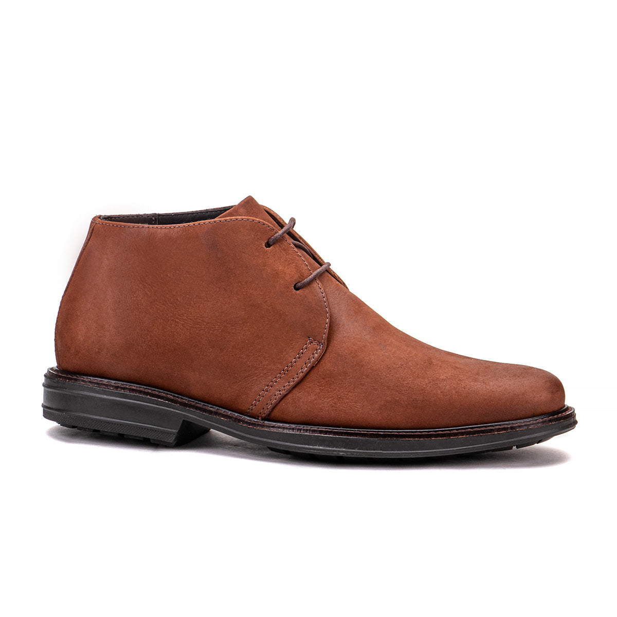 Side profile of the Artelio Siena natural leather chukka boot showing the leather upper and sole shape