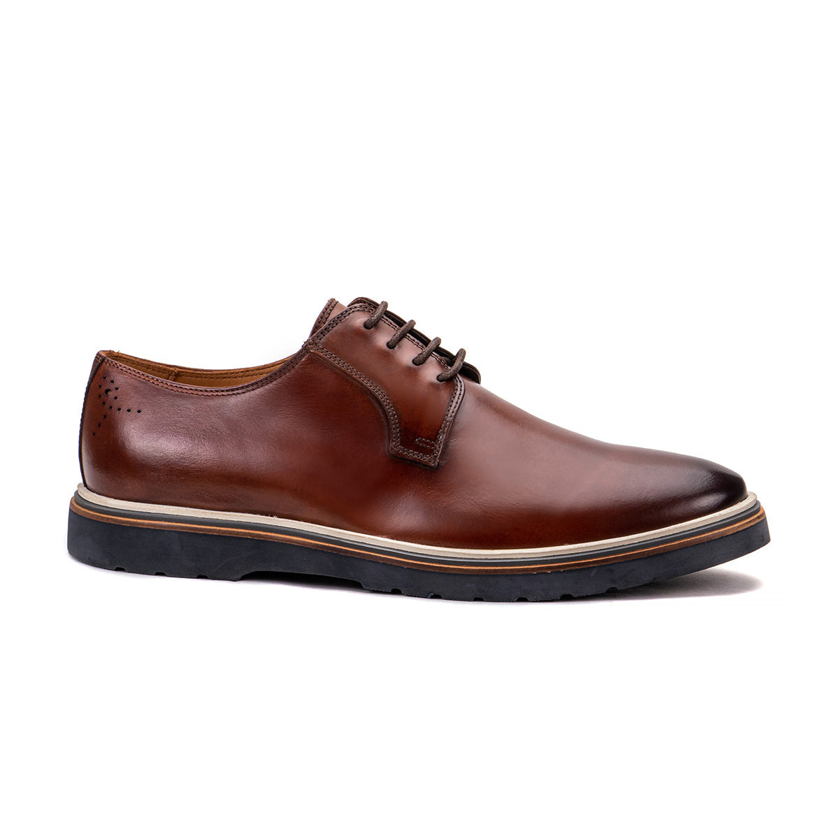 Men’s Derby Dress Shoe Brown Leather Hybrid – Verona Whiskey Whiskey / 12 / 12.5 (45 EU)